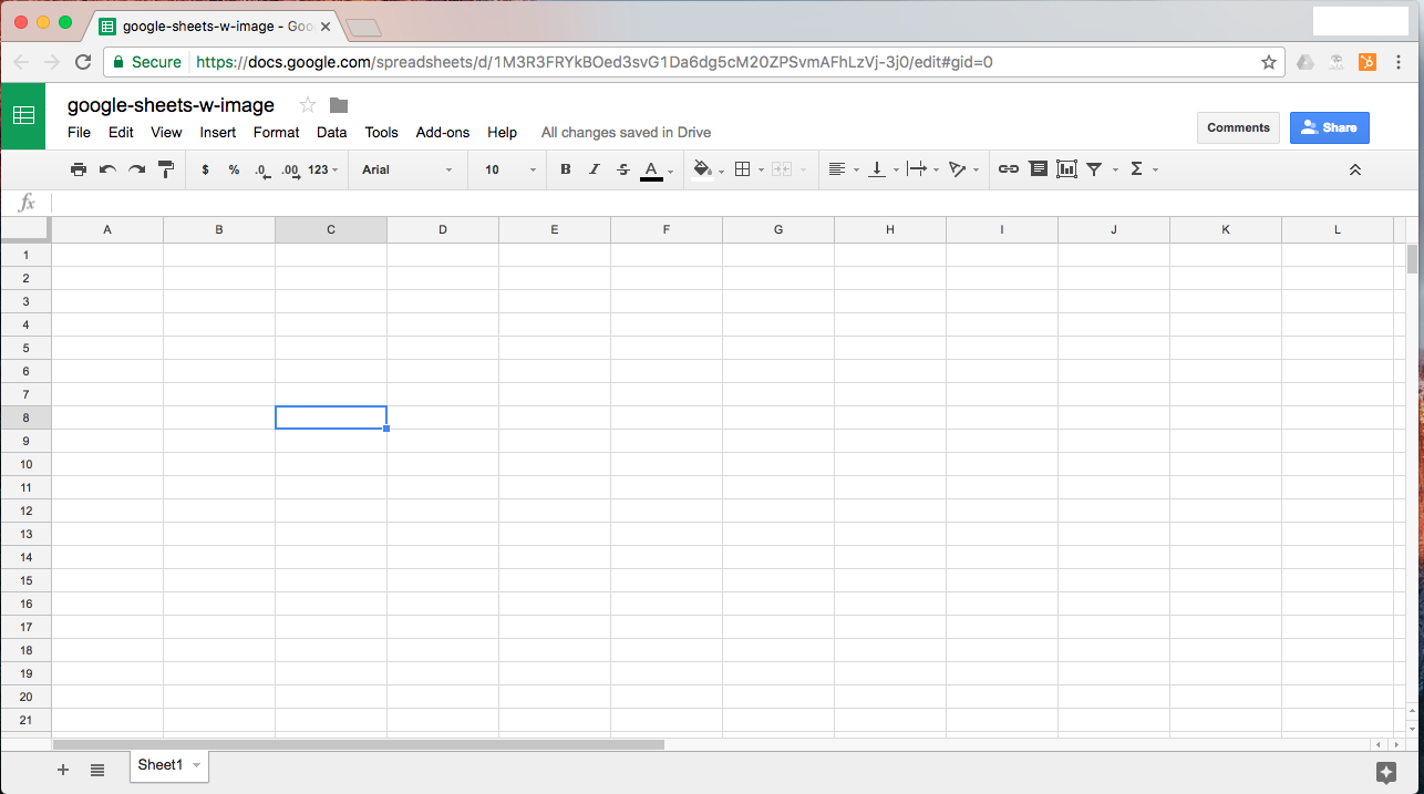 Open Google Sheets